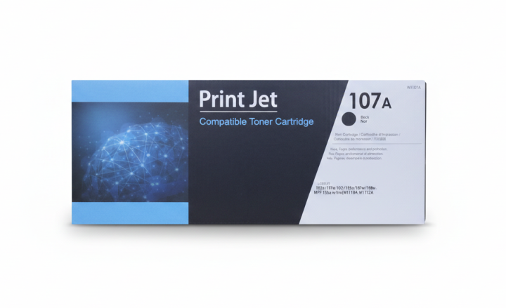 Print Jet 107A Compatible Toner Cartridge – Black | Premium A-Grade ...