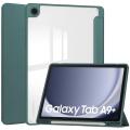For Samsung Tab A9 Plus Smart Case Pen Holder SM-X210 SM-X215 SM-X216B Clear Acrylic Back Cover For Galaxy Tab A9 Plus 11 Case. 
