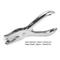 Hole Punch, Paper Hole Punch 8 Sheets Capacity 6mm Diameter Punching for Office. 
