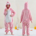 Kigurumi Duck Onesies Kids Unicorn Pajamas For Children Animal Cute Blanket Sleepers Halloween Costume Winter Boy Girl Jumspuit. 