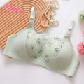Muses Mall Lace 3/4 Cup Bra Flower Embroidery Lace Push Up Bra Adjustable Straps Anti-snagging Soft Breathable Southeast Asian Favorite Women Soft Bra. 