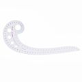 SODIAL(R) 11.8" Long Comma Shaped Plastic Transparent French Curve Ruler Spline. 