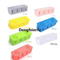 Dengfeierru Wire Cable Storage Box Tidy Wire Organizer Cable Management Phone New style Data Line Storage Case Safety Home Room Container Solid Colors. 