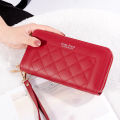 【LAZ Choice】Wallet Woman Double Zipper Long Wallet Fashion Classic Purse Lady Clutch Women's Multi-slot PU Leather Wallets Dompet Wanita 女式钱包 钱包 女錢包 手拿包. 