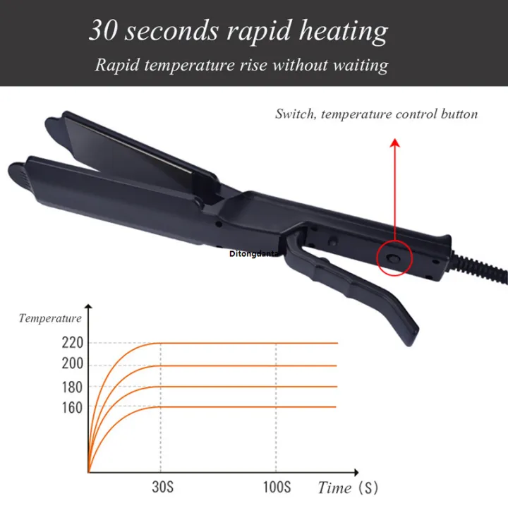 Hair%20Straight,%20Portable%20Ceramic%20Tourmaline%20Ion%20Flat%20Iron%20Hair%20Set,%20Four%20Gears%20Constant%20Temperature%20Steam%20Straight%20-%20Image%204