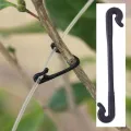 【ZOSR】50pcs Plastic Plant Fixing Clips Tomato Support Clips Grape Rack Mesh Fasteners Gardening Agricultural Bundling Line Cages. 