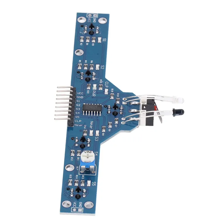 TCRT5000%205%20Channel%205%20Way%20Infrared%20IR%20Obstacles%20Reflective%20Tracing%20Line%20Tracking%20Bump%20Sensor%20Module%20for%20Smart%20Robotic%20Car%20-%20Image%206