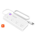 Tuya WiFi Smart Power Strip EU UK US Electrical Plug Sockets 4 Way USB Outlets Extention Cord Remote By Alexa Google Home. 