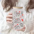 3D UV DTF Transfers Stickers 16oz Cup Wraps Cow Dog Cat Animal Printed For DIY Glass Ceramic Metal Leather Etc. D2266. 