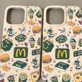 Mcdonald Green iPhone Apple Phone Case 16 Pro/16 Plus/16 Cartoon 15 Pro Max Trendy. 