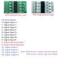 4-Channel Digital Optical Isolation Logic Level Converter GPIO Module 3.3/5V/12V/24V NPN PNP for Arduino Pi Pico ESP8266 NodeMCU. 