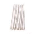 Fashion Mesh Flower Women's Lace Long Petticoat A-line Anti-glare Half Slips Dress for Women Inside Take Mid Length High Waist Lining Petticoat Summer. 