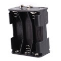 10X Double Side Spring 6 X 1.5 V AA Battery Holder Case Box Black. 