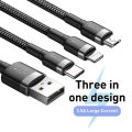 Baseus 3 In 1 USB Cable Multi Charging Cable. 