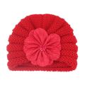 Fashion Flower Infant Striped Hats Soft Knitting Wool Caps Clothing Decoration Baby Corchet Turban Accessories Birthday Gift. 