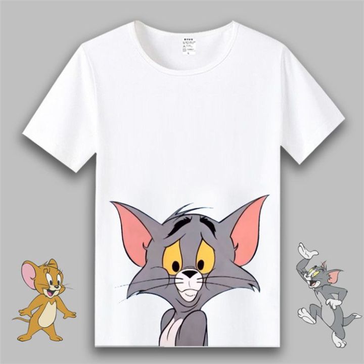 Cat%20and%20Mouse%20Anime%20Short%20SleeveTT-shirt%20Student%20Male%20and%20Female%20Couple%20Business%20Attire%20Cartoon%20Clothes%20Tom%20Jerry%20Clothes%20Summer%20-%20Image%207