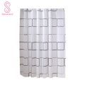 Waterproof Shower Curtain PEVA Fabric Bathroom Home Hotel Bath Drape With Hooks. 