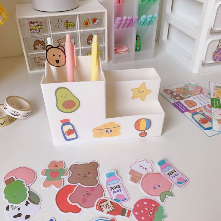 Panda%20Online%20120PCS/Lot%20Cute%20Korean%20Stickers%20Ins%20Waterproof%20Bear%20Cartoon%20Sticker%20Set%20Phone%20Scrapbook%20Decorate%20-%20Image%205