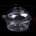 50 cup Plastic Transparent Cake Box Blister Box PVC Round West Point Box Heqing. 