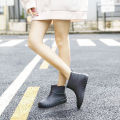 Japanese Rain Shoes Women Non-Slip Tendon Bottom New Stylish Rubber Shoes Work Rain Boots Women's Short Waterproof Boots. 