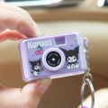 Glowing Cartoon Sanrio Melody Camera Keychain Kuromi Cinnamoroll Mini Camera Pendant Cute Bag Accessories Diy Girl. 