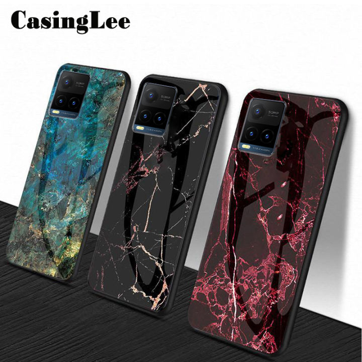 Casinglee%20For%20VIVO%20Y33%20Case%20Fashion%20Marble%20Tempered%20Glass%20Protector%20Soft%20Silicon%20Back%20cover%20for%20VIVO%20Y33%20Phone%20cases%20For%20girls%20and%20Boys%20-%20Image%207