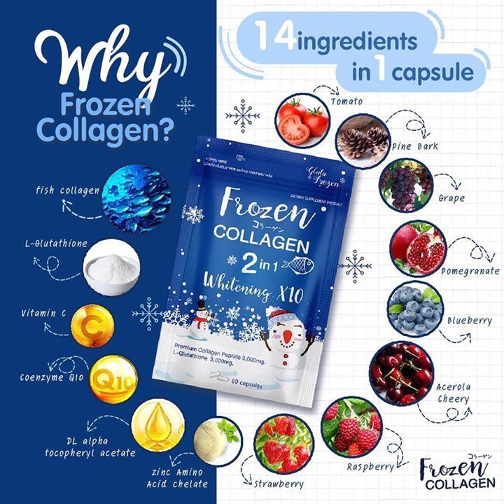 frozen glutathione Gluta Frozen Collagen Whitening and Pure L-Glutathione Set | Best Price  Bahrain main image 1