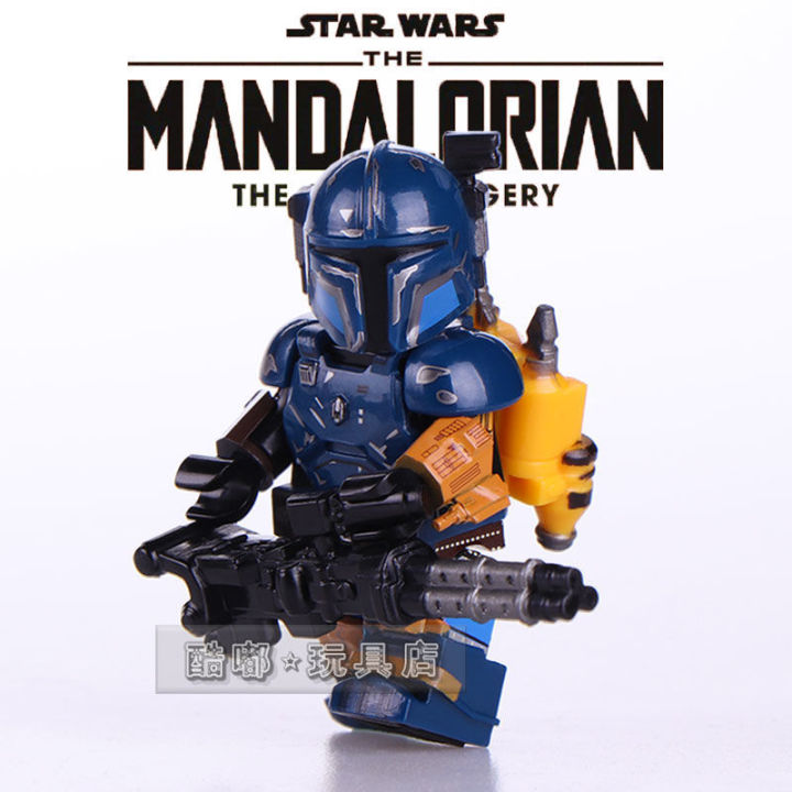 Compatible with New Star Wars Reloaded the Mandalorian Building Blocks Vizla Pobuffett Assembling Minifigures Toys