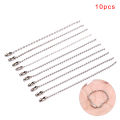 10Pcs 3.5" Long 0.09" Bead Dia Connector Clasp Ball Chain Keychain DIY ZHANGNA. 