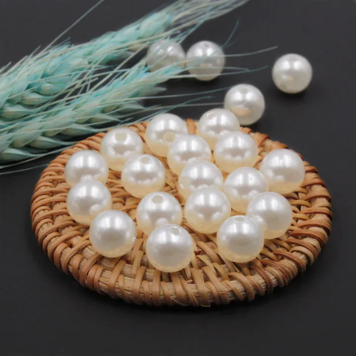 White%20/%20Beige%203mm-12mm%20Pearls%20Straight%20Hole%20Making%20Jewelry%20Diy%20Round%20Beads%20Decoration%20Crafts%20-%20Image%204