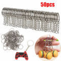 50pcs Keychain Keyring for DIY craft/Hobby Accessories and Laser engraving,Key tags. 