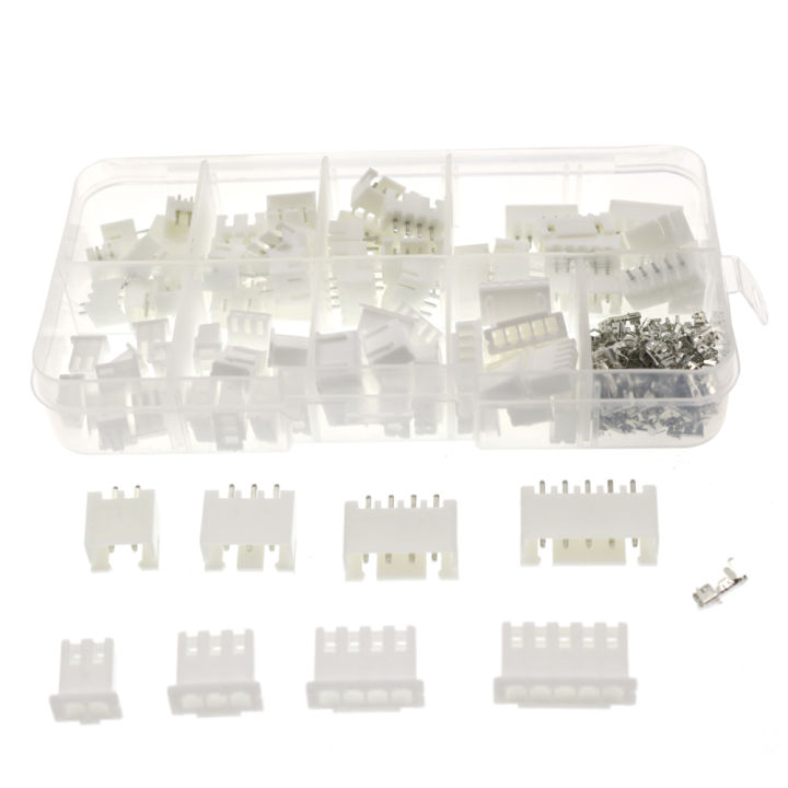 XH2.54 Jst Terminal Kit Wire Connector Adaptor 2P 3P 4P 5P 2.54mm 2.5mm Pin Header Housing Xh TJC3 230Pcs