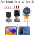 Rear Camera For Xiaomi Redmi Note 11 Pro 5G 21091116I, 2201116SG Front Selfie Facing Back Main Macro Camera Flex Cable Parts. 