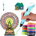 3D Printing Pen Arts Printer Set PLA Filament Drawing Kids Creative Toy Gift 36M PLA Filaments +USB 3D Pens. 