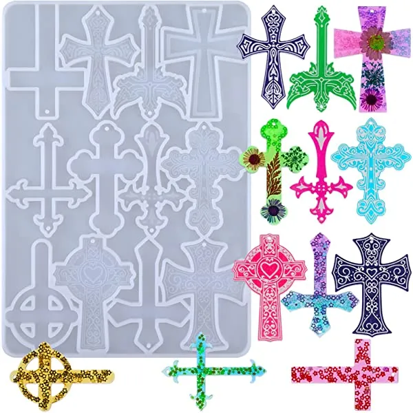 Holy%20cross%20Silicone%20Mold%20Silicone%20Cross%20Jewelry%20Resin%20Casting%20Mold%20Pendant%20Keychain%20Epoxy%20Mold%20Craft%20cross%20necklace%20pendant%20abrasive%2012%20link%20earrings%20bracelet%20silicone%20mold%20-%20Image%203