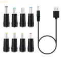 Crescent2 Universal 5V Power Cable Cord Charging Cable Tips for Router Moon Lamp LED Light. 
