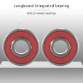10Pcs 608-2RS Longboard Integrated Bearing Skateboard Wheel Bearing Inline Roller Skate Bearing 8X22X12.6mm,Red. 