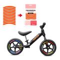 12pcs Reflective Tire Sticker Safety Sticker Color Kids Balance Bike Reflective Sticker Wheel Decal Bicycle Accessories. 