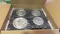 4 Burner Black Tempered Glass Gas Cooker Hob. 