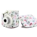 Flamingo Bag7 In 1 Groovy PU Leather Case Bag For Fujifilm Instax Mini 8 / Mini 8+/9 Camera - Flamingo Cactus. 