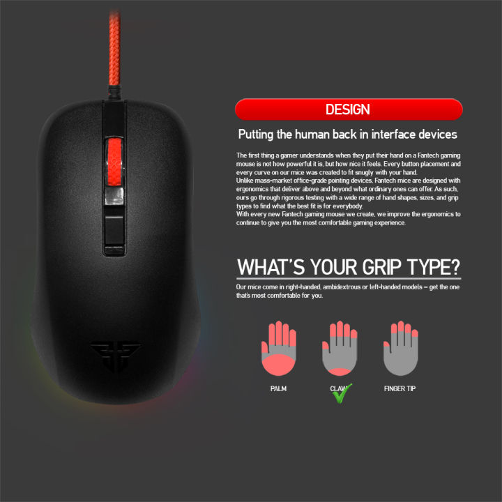 FANTECH%20G13%20Wired%20Gaming%20Mouse%20Adjustable%202400%20DPI%20Essential%20Ergonomic%20Mouse%20For%20Mouse%20Gamer%20LED%20Light%20Optical%20Mouse%20USB%20Mause%20-%20Image%203