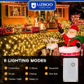 UZBOO 220V String Lights Outdoor Christmas Net Lights LED Mesh String Light Connectable Light for Garden Tree Bushes For Holiday Wedding Party Decorations Bedroom Indoor Outdoor Decor. 