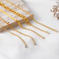 Enacolor  5Pcs/Set Elegant Female Gold Metal Thick Chain Bracelets for Women Accessories. 