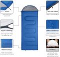 Warm Envelope Backpacking Hooded Sleeping Bags for Outdoor Travel Hiking Camping Sleeping Bag Ultralight Portable Sleeping Bag. 