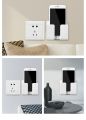 WALL MOUNTED PHONE HOLDER RACK and Remote Control Mounted Mobile Phone Plug Wall Holder Charging Multifunction Holder Rack. 