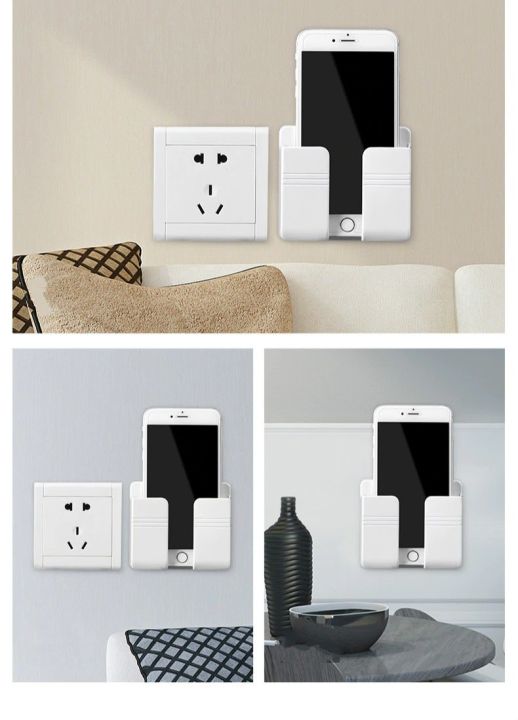 WALL%20MOUNTED%20PHONE%20HOLDER%20RACK%20and%20Remote%20Control%20Mounted%20Mobile%20Phone%20Plug%20Wall%20Holder%20Charging%20Multifunction%20Holder%20Rack%20-%20Image%205