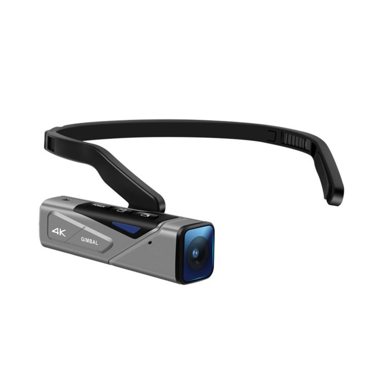 ORDRO EP7 Head Wearable 4K 60fps Video Camera First Person View Hands-Free Camcorder APP Control Autofocus Built-in 2-Axis Gimbal Anti-shake with Re-mote Control