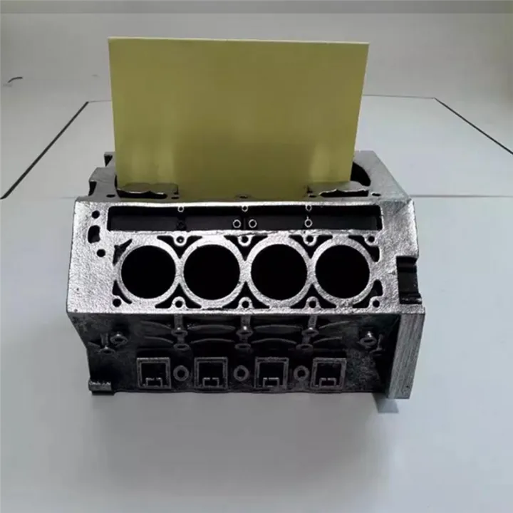 Engine%20Block%20Business%20Card%20&%20Pencil%20Holder%20Silver%20-%20Image%203