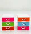 100% Premium Quality Mini Small Drawer set High Quality Plastic 3 Layers In 1 Set Desk Organizer Multi color Plastic Storage Boxes for Medicine, Stationery Items, Cosmetics, Money, Jewelry & Other Small Items for Storing Purpose.. 