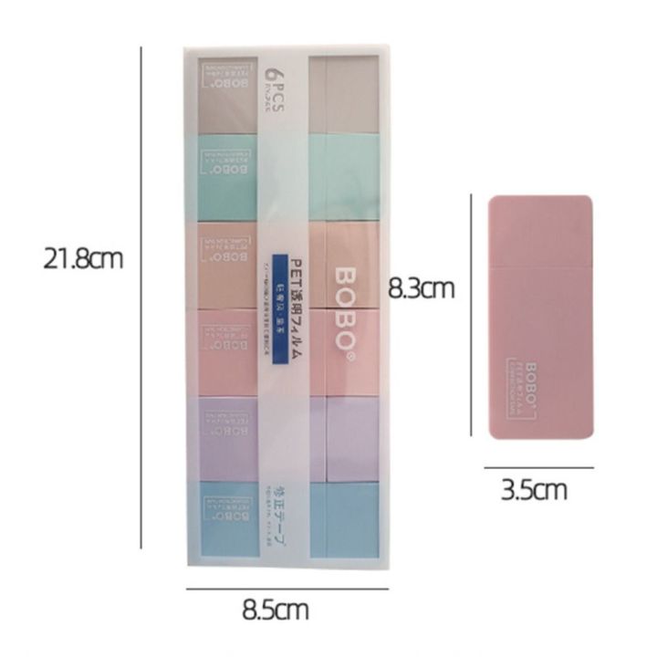 6%20Pcs/Box%206M%20Length%20White%20Out%20Correction%20Tape%20Kawaii%20Large%20Capacity%20Correction%20Tape%20Student%20Prize%20Stationery%20School%20Supplies%20-%20Image%206